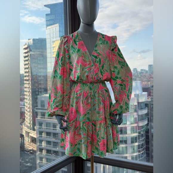 🆕 LILLY PULITZER 🧿 NWT Taviana Stretch Dress, Coming in Hot Blue Horizon, Sz 4 - Picture 5 of 13